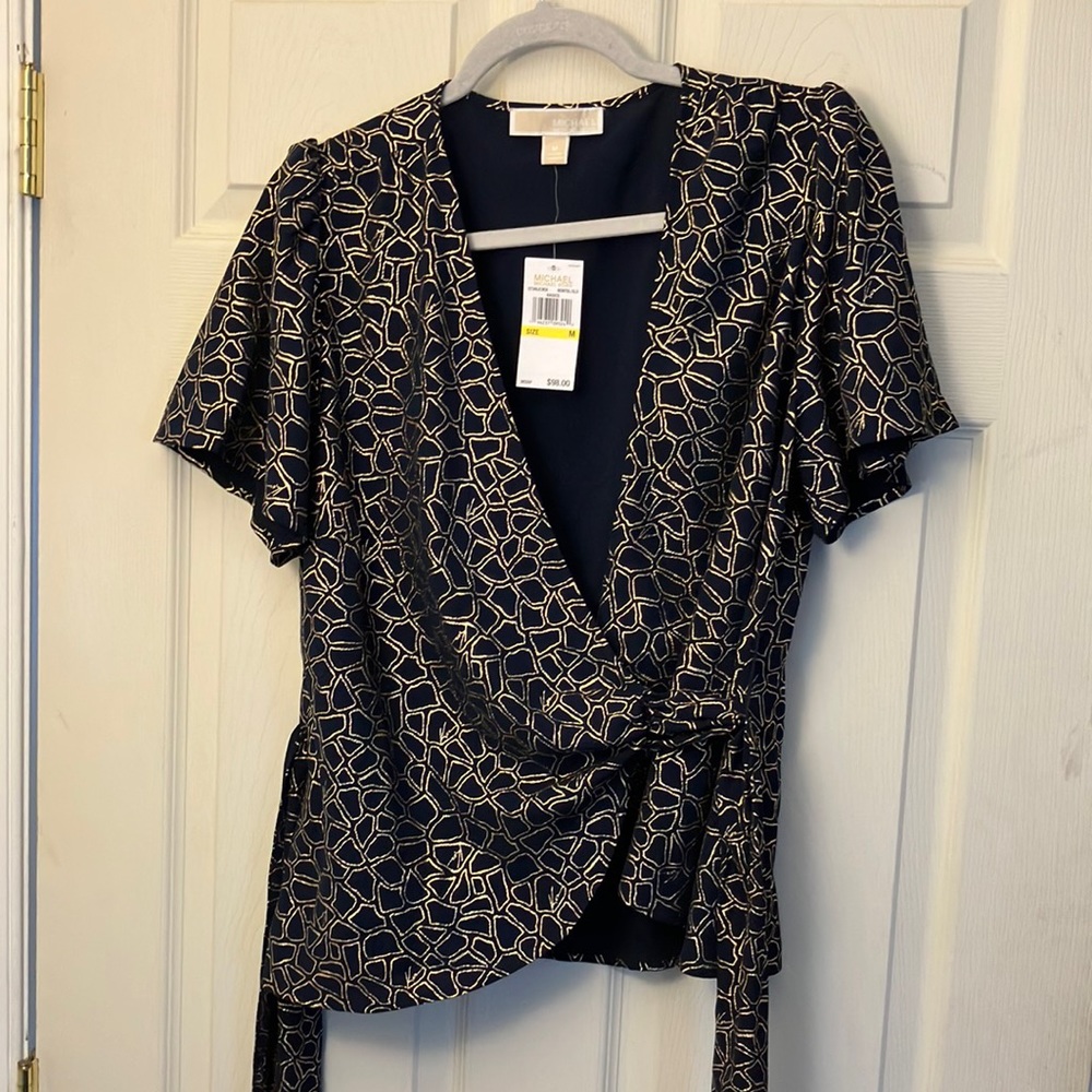 Michael Kors Women’s Wrap Top Size Medium NWT